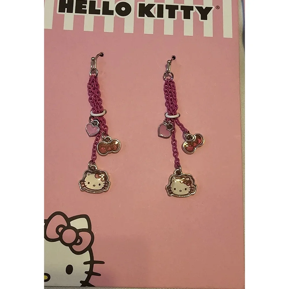 Lot Of 5 Claries Kids Hello Kitty Earrings And Keychain